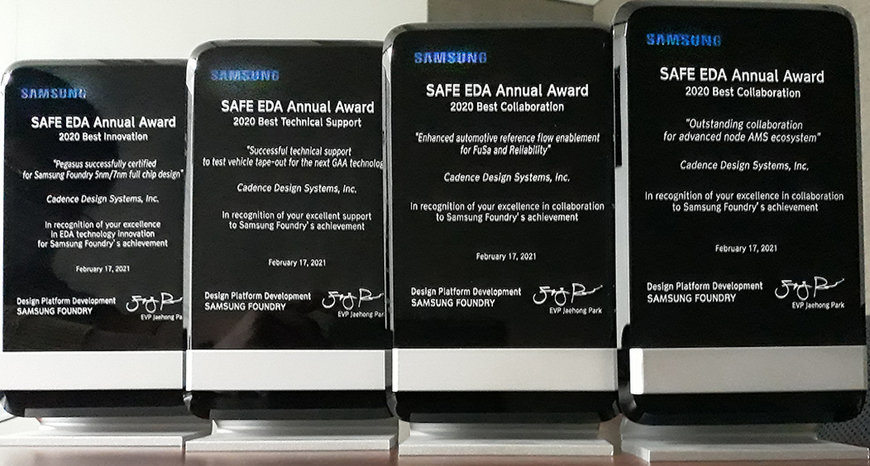 Cadence Wins Four 2020 Samsung Foundry SAFE EDA Awards